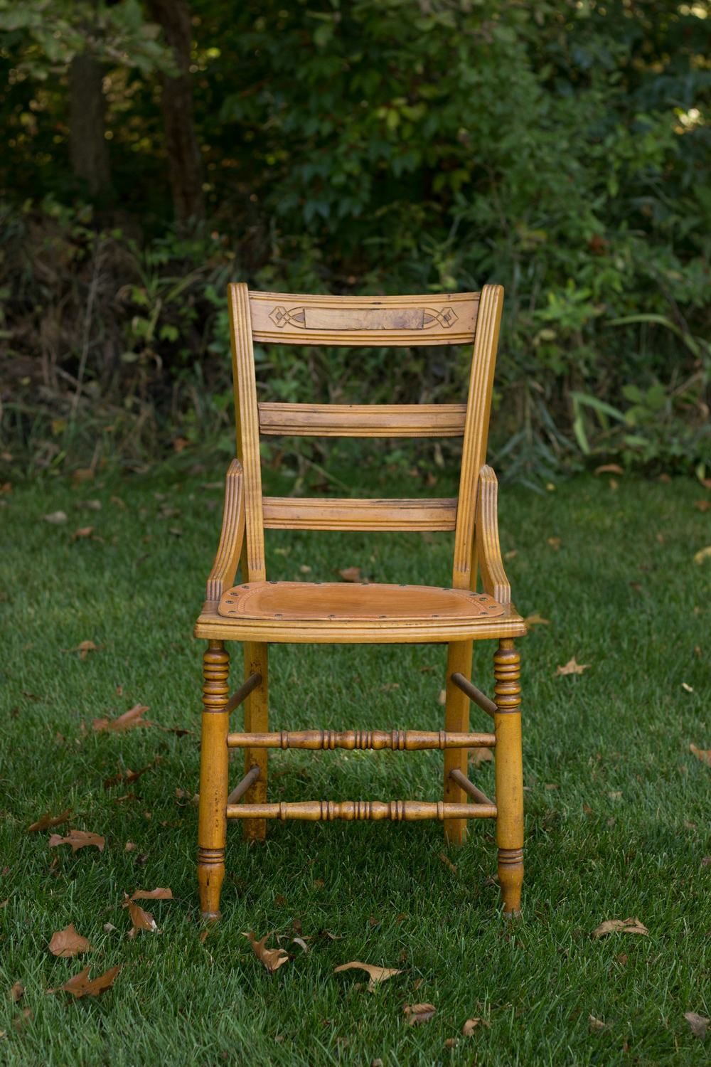 Antique wooden chair ready for restoration